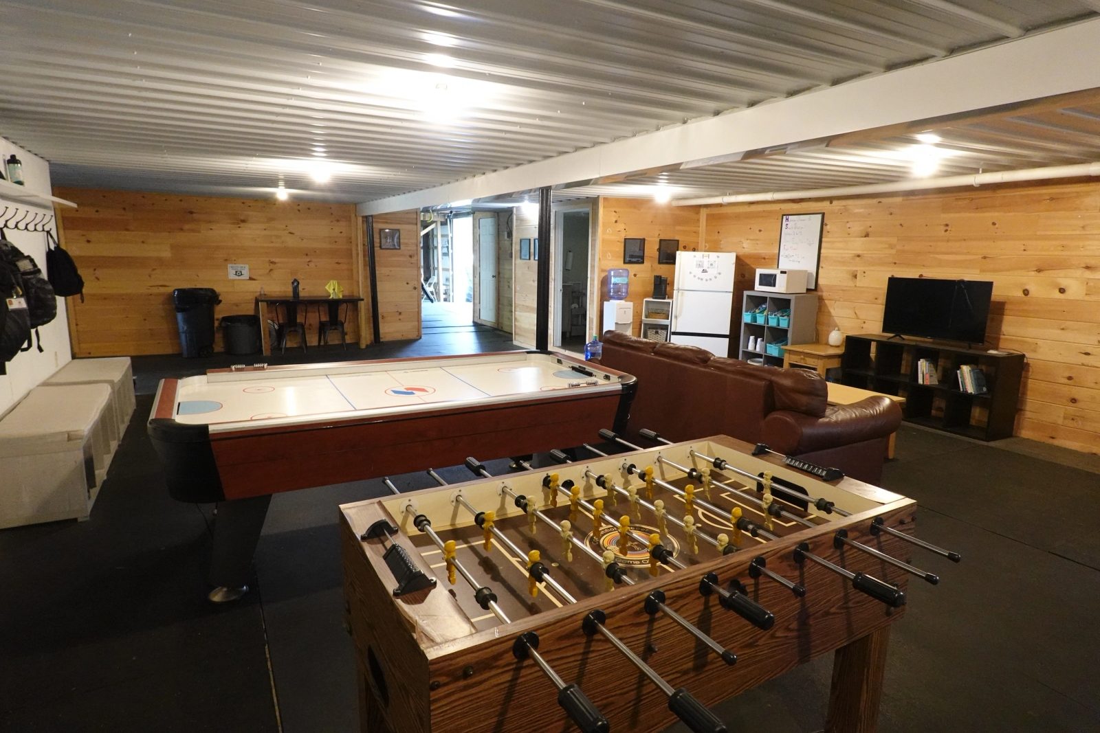Athlete lounge inside Steel Factory